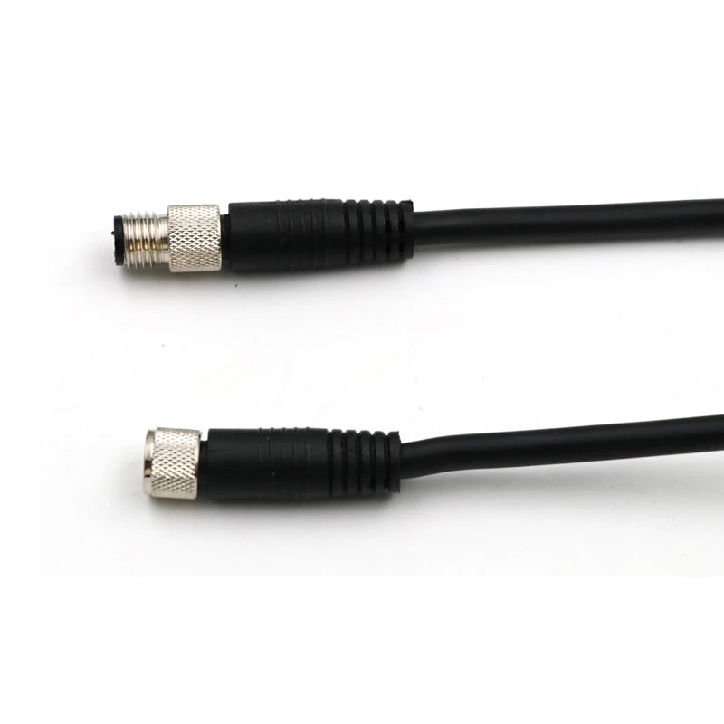 M8 Sensor Connector with Wire Waterproof 3 4 5 6 8 Pin Straight Elbow Aviation Connectors Male Female L-shaped Plug with Line