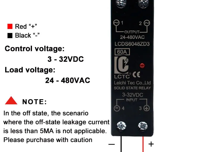 LCTC SSR Solid State Relay Single Phase Din Rail Mounted Slim Relay With Heat Sink 10A 25A 40A 50A 60A 80A Industrial Relay