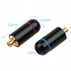 MMCX Male Plug Earphone Headphone Jack MMCX Connector for UE900 SE535 SE215 W10 W20 W30 DIY Accessories Black/Silvery