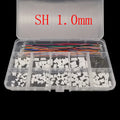 1Box JST SH 1mm Connector Set SH 1.0mm Pitch Female Housing and Pre-Crimped 28AWG Wire Cables for Electronic DIY Projects