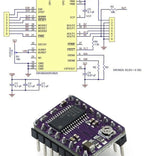 3D Printer Parts A4988 DRV8825 Stepper Motor Driver With Heat sink For SKR V1.3 1.4 GTR V1.0 RAMPS 1.4 1.6 MKS GEN V1.4 board