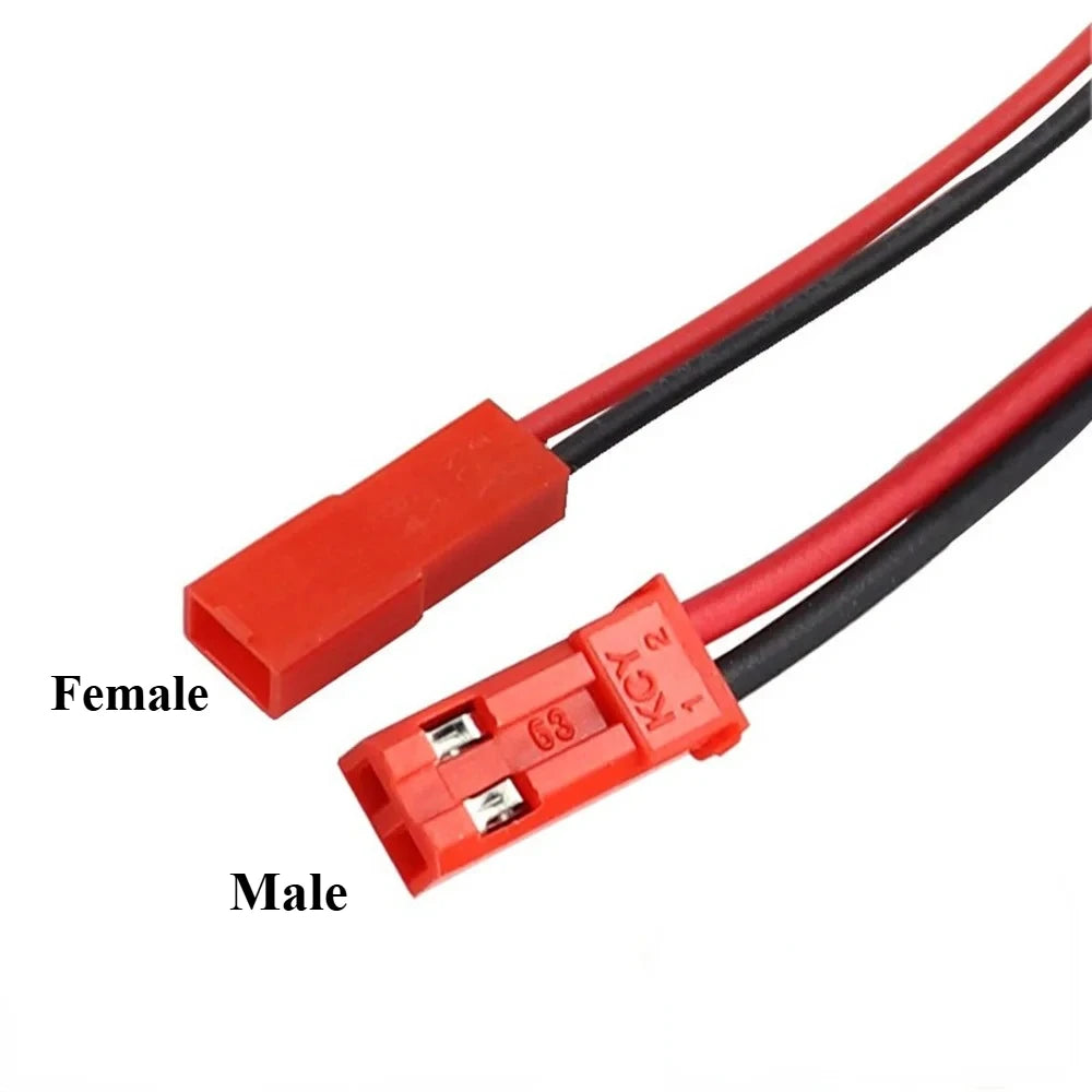 10/20pcs 2 Pin 2.54mm Plug Connector Male Female Plug Connector Cable Wire 10/15/20/30/50cm 22AWG for RC Toys Battery LED Lam