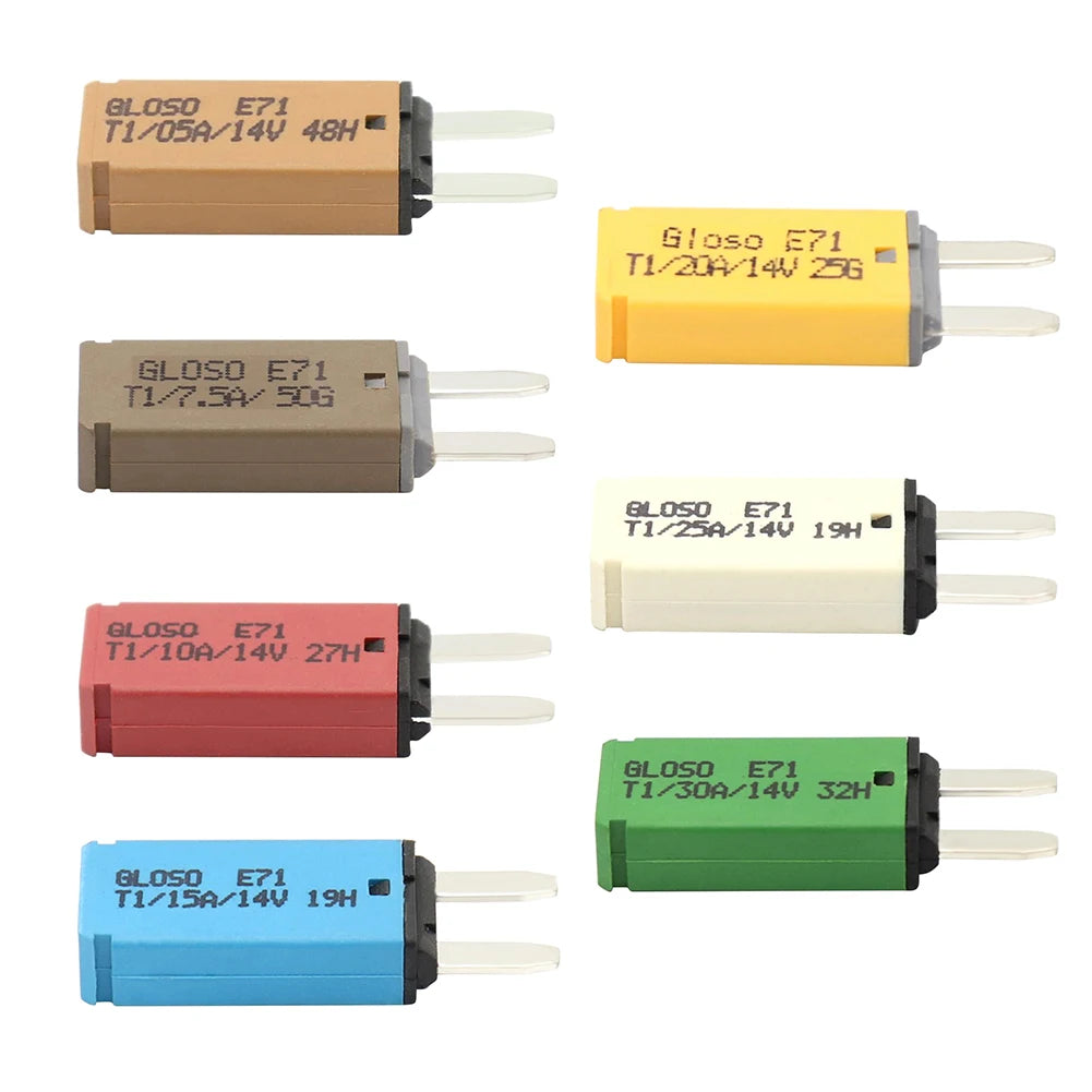 DC14/32V 5A-30A Automatic Reset Mini ATM Circuit Breaker Blade Fuse With Automatic Recovery for Car Motorcycle Truck Boat Marine