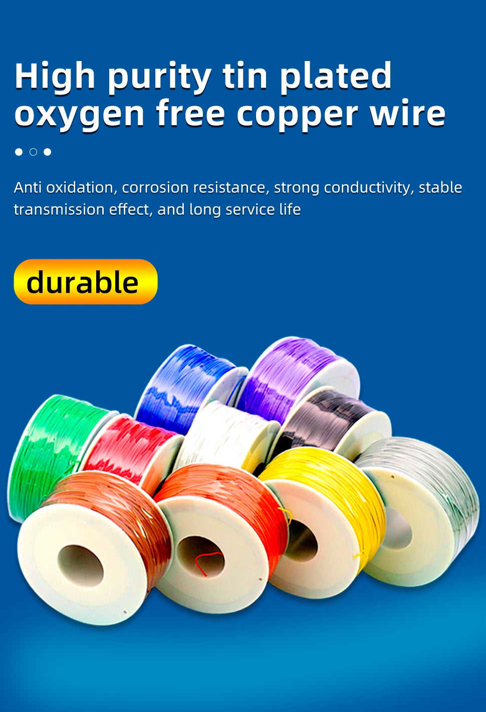 1PCS OK Line Circuit Board Flying Wire PCB Jumper  Welding Connection Wire 30# 30AWG Single Core Copper Wire