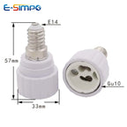 E14 to GU10 Ceramic Base Led Light Lamp Holder Converter Screw Bulb Socket Adapter LED Saving Light Halogen Lamp Base PBT