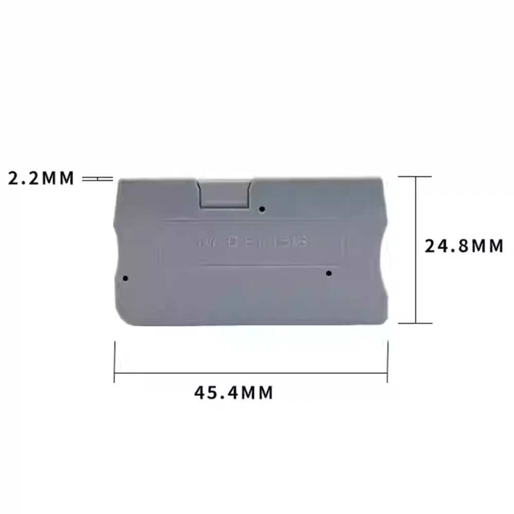 10PCS PT1.5 Screw Free Terminal Block 1.5mm² Wire Quick Push-In Din Rail Terminal Electrical Connector
