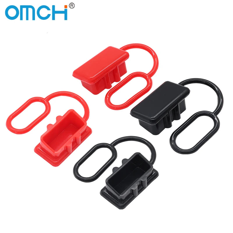 OMCH 50A 120A 175A 350A Double Pole with Copper Contact Power Connectors Accessories Handle Soft Rubber Dust Cover