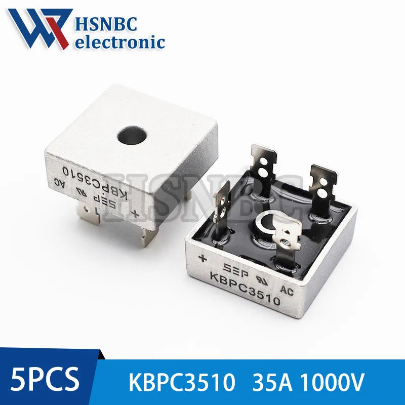 5PCS KBPC1510 KBPC2510 KBPC3510 KBPC5010 Diode Bridge Rectifier KBPC 15A 25A 35A 50A 1000V Rectifiers 100% New Original