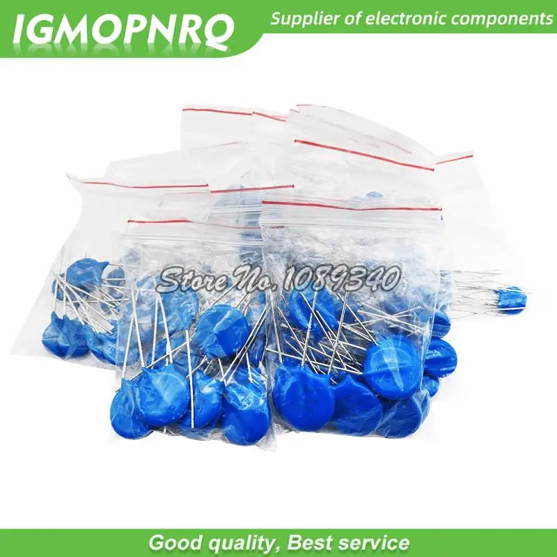 100PCS=12value*10PCS Varistor Resistor Assorted kit 5D471K 7D471K 7D431K 7D391K 10D471K 10D431K 10D391K 14D471K 14D431K 10D241K