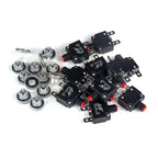 5Pcs Circuit Breaker Overload Protector Switch Fuse 10A 12A 15A 18A 20A 25A 30A 3A 4A 5A 8A Resettable 220V with Waterproof Cap