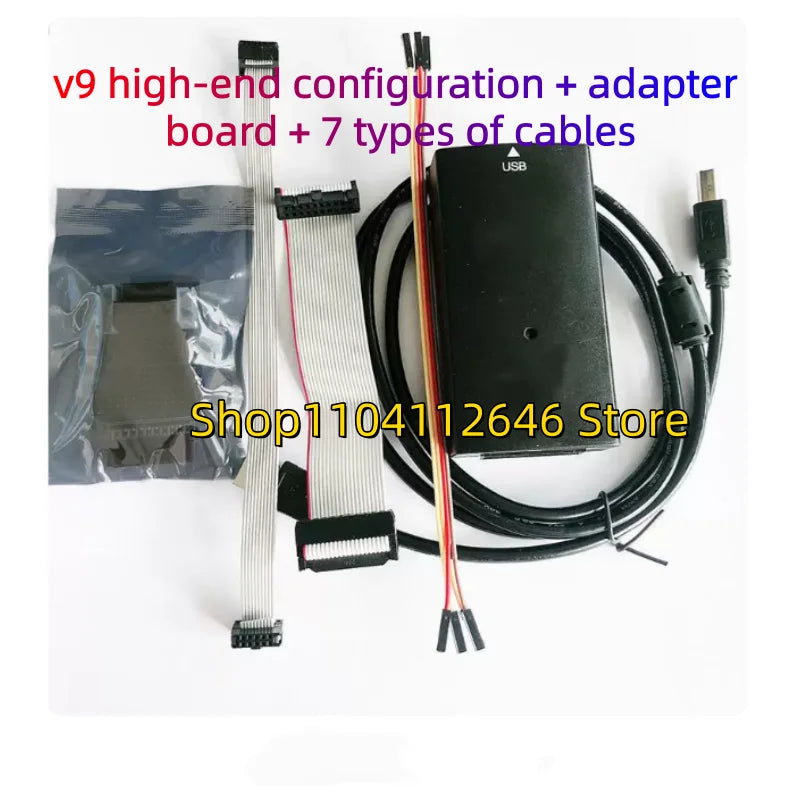 New Original JLINK J-LINK V8 JLINK J-LINK V9 ARM Emulator USB-JTAG Adapter Emulator STM32 ARM MCU High-speed version, debugger,
