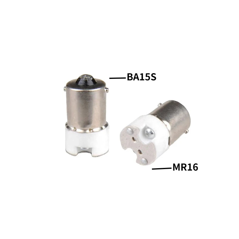 BA15S TO E12 E14 E17 E27 MR16 GU10  Light Socket Adapter LED CFL Lamp Holder Light Socket Converter Extension Adapter