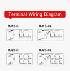 Thin-Flat Intermediate Relay 1NO1NC/2NO2NC 8A 24VDC | Compatible with  RJ1S-CL-D24 & RJ2S-CL-D24 | DIN Rail Relay for Contro