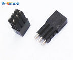 20pcs 2.54mm PC104 Double Row Extra 2.5/5/7.5mm Spacer Elevated Extended High Plastic Industrial 2.5mm PCB Female Header Socket