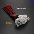 5/10PCS Mini Micro JST PH 2.0 Male Connector 2/3/4/5/6 Pin Way Plug Terminal Wires Cable for Housing PH 2.0 Socket Connector