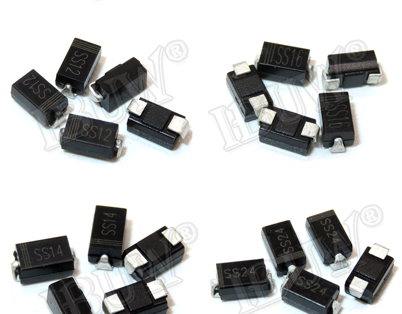 100PCS Rectifier diode M1 M4 M7 SS12 SS14 SS16 SS24 SS34 SS36 SS110 SS210 SS210 US1M RS2M ES1D DO-214AC Schottky diodes