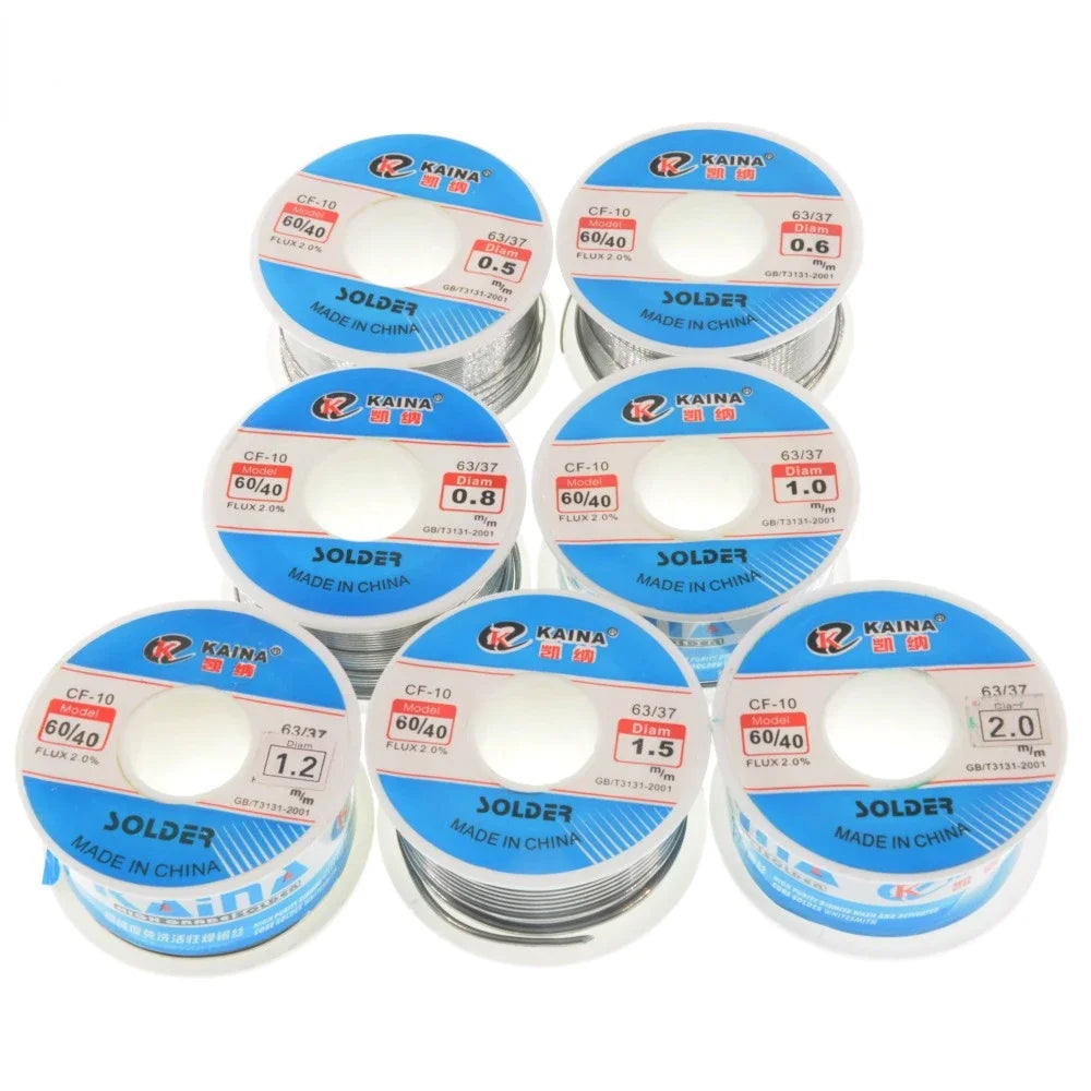 Solder Wire Tin 0.5/0.6/0.8/1.0/1.2/1.5/2.0mm Roll Clean Rosin Welding Core Soldering Wire Flux Reel Tube CF-10