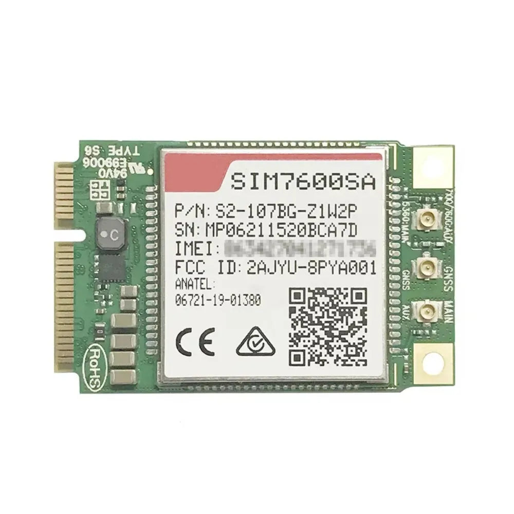 SIM7600A SIM7600SA SIM7600E SIM7600G SIM7600NA LTE Cat1 Mini Pcie Module With GNSS Receiver WCDMA GSM Modem 10Mbps DL