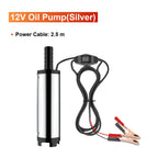 Diesel Fuel Transfer Pump 12V/24V Portable Self-Priming DC Pump with Clamps for Car Use Portable Diesel Transfer Pump High Flow