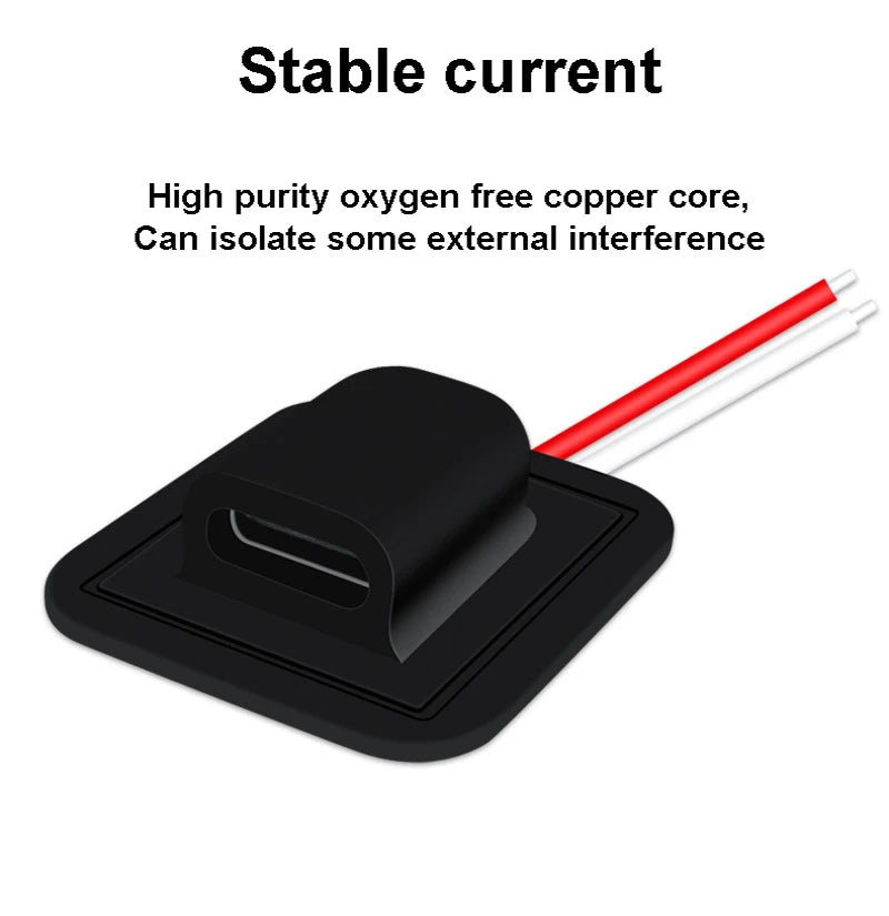 1PCS 10cm 20V 3A USB Type-C Waterproof USB Connector Direct Compression Female Base Female Socket Charging Interface