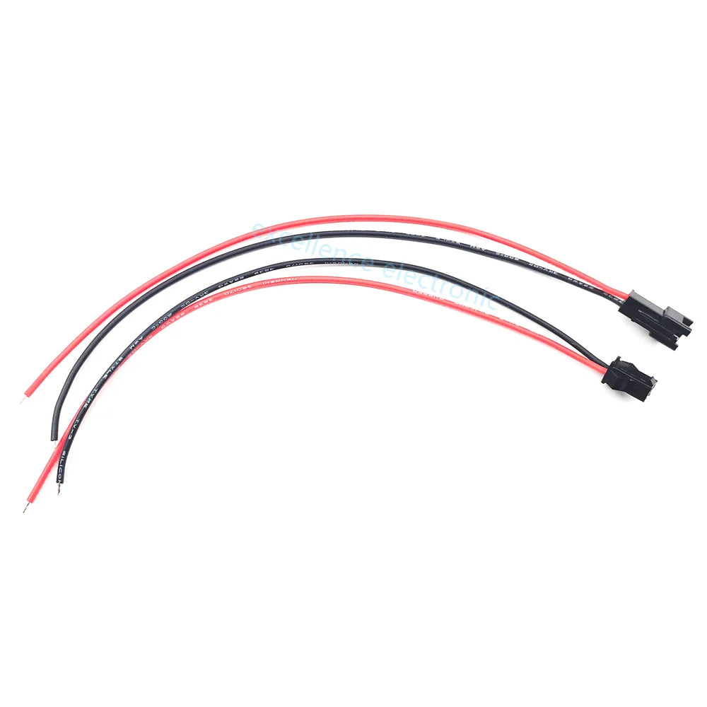 5/10Pairs 2pin SM JST 20cm 22AWG Silicone Cable Female/Male Connectors for Led Strip RGB 5050 3528 WS2801 APA02 WS2815 WS2813
