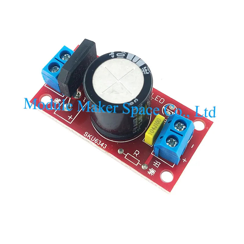 AC to DC Rectifier Filter Power Board - 3A/8A Output, Single Power Supply Conversion with LED Indicator for Amplifiers