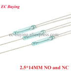 20Pcs/5pcs Reed Switch Magnetic Induction Switch Normally Open Normally Closed NO NC Conversion Sensor Induction 4*28MM 1.8*10