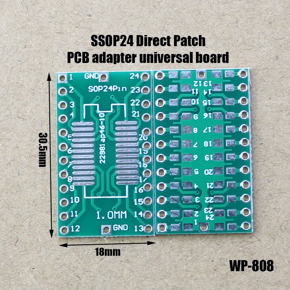 1Pce Pinboard SOP20 QFN20 QFP32 SSOP32 QFN32 QFN40 QFP44/48 TSSOP24 SSOP24 SOP28 to DIP56 56pin  IC Adapter Socket Adapte Plate