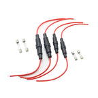 5PCS 5*20mm 6*30mm Glass Fuse Holder Screw Type 5X20mm with 22 20 18 16 14AWG Wire Cable 250V 5X20MM Glass Fuse Tube Fuse Casing