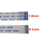10PC FPC FFC Ribbon Flexible Flat Cable 14 Pin Pitch 0.5MM 1.0MM A-Type AWM 20624 80C 60V 6/10/15/20/25/30/40 CM Forward Reverse