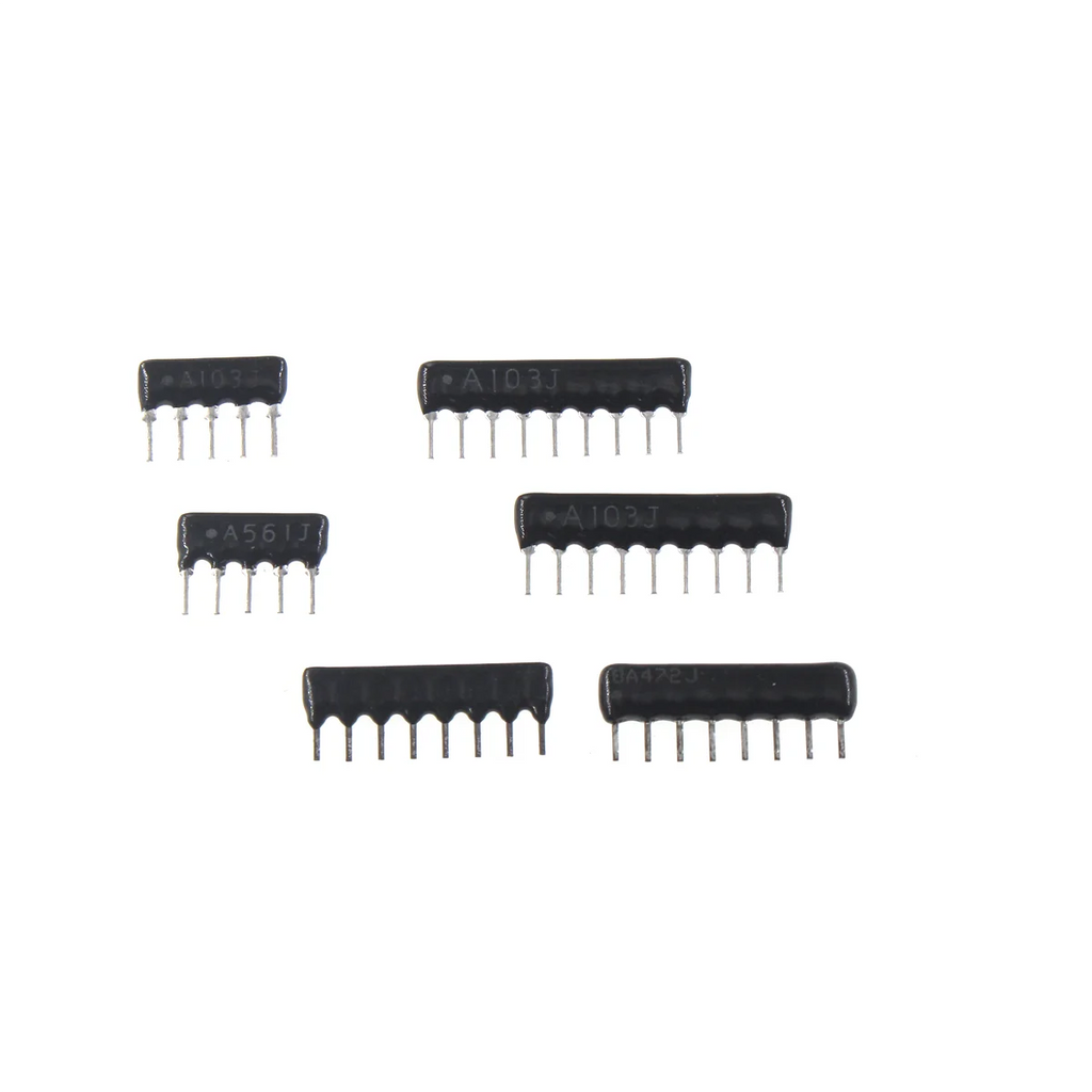 10/20pcs Exclusion Network Resistor Array 4PIN 5PIN 6PIN 7PIN 8PIN 9PIN 10PIN DIP4 DIP5 DIP6 DIP7 1K 4.7K 10K A102J A103J A472J