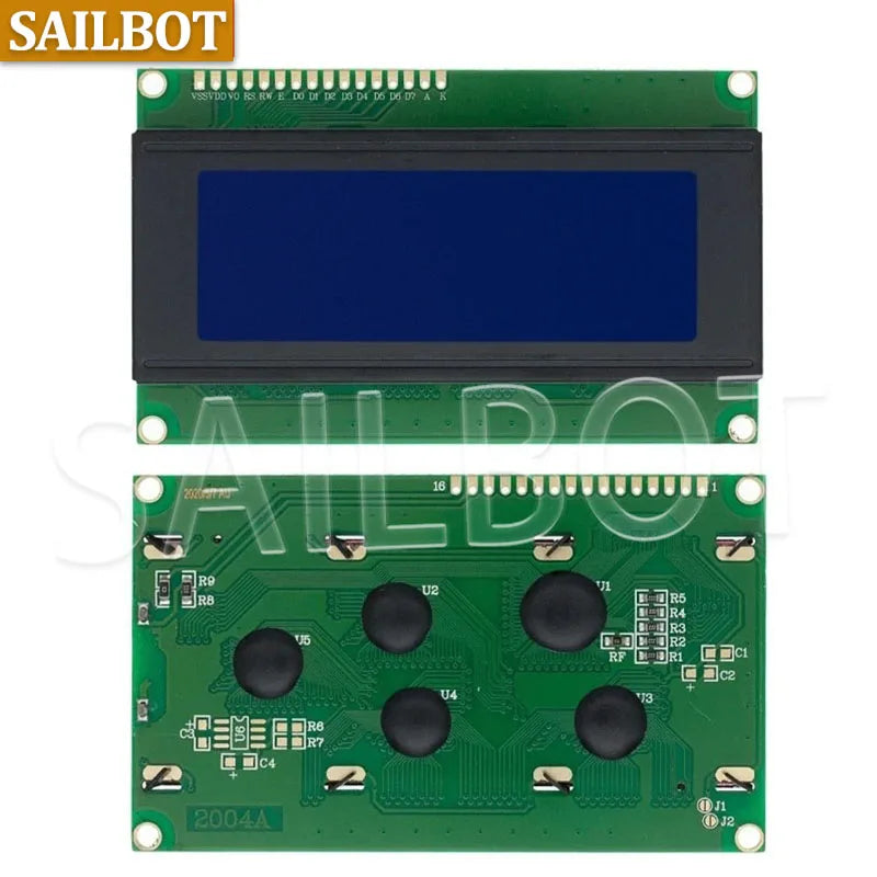 1PCS LCD2004+I2C LCD2004 20x4 2004A Blue Green Screen Character LCD IIC Serial Interface Adapter Module for Arduino