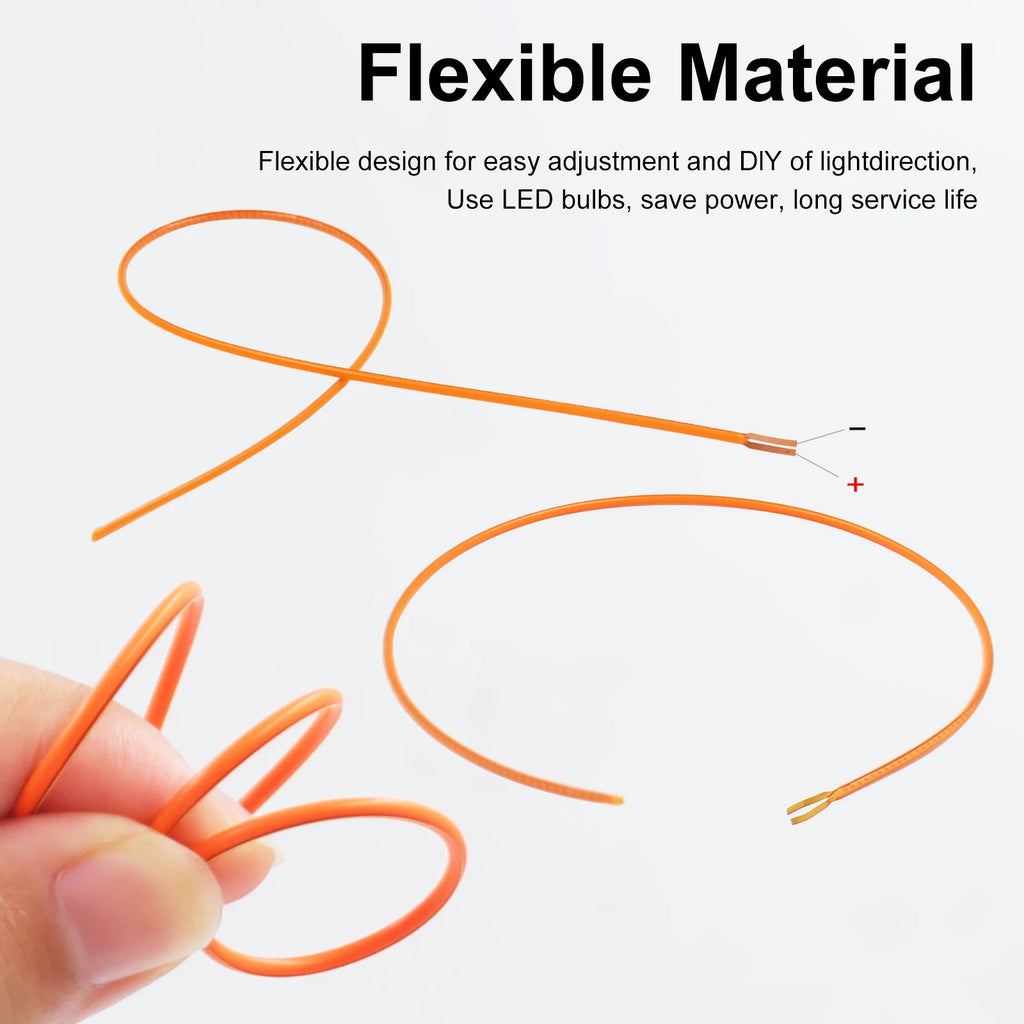 Free Cut Flexible COB LED Filament DC3V Edison Bulb Lamp Parts Diode Lighting 25mm-300mm Pink Red Ice-Blue 2700K +- On One Side