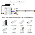FCOB RGBCCT LED Light Strip 6Pin 12mm DC24V 960 LEDs RGB CW WW FOB Flexible COB Linear Lights High Density RA90 Dimmable Strip