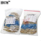 150PCS 300PCS 1/4W 1/2W 1W 2W 3W Resistance 1% Metal Film Resistor Assortment Kit Set 30Kinds Each 5/10PCS 1~750 1K~820K Ohm