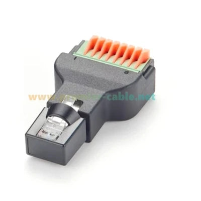 RJ45 Solderless Breakout Board RJ45 8P8C to Quick Spring Crimp Wiring Press Terminal Block Quick Push Extender for PIKA CT301