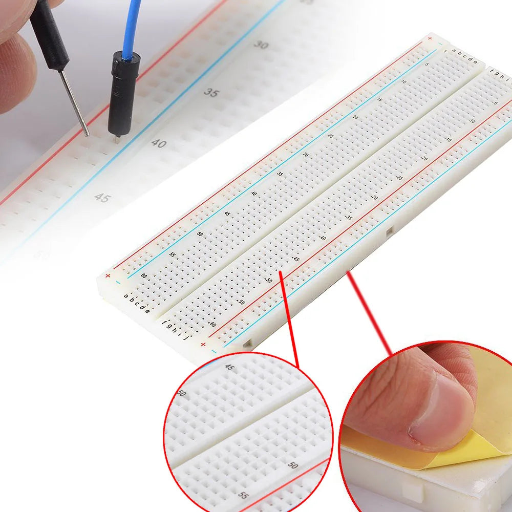 MB102 Breadboard Prototype PCB 830/400/SYB-170/ZY-55 Holes Breadboard&Jump line Universal Test For Arduino Breadboard Projects