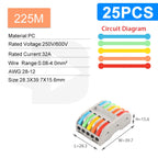 Mini Fast Wiring Connectors Universal Compact Splitter Electrical Cable Push-in Conductors Connector With Lever Terminal Block