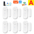 Tuya WiFi Door Sensor Window Anti-intrusion Door Open Close Burglar Security Alarm Magnetic Sensor Smart Life Alexa Google Home