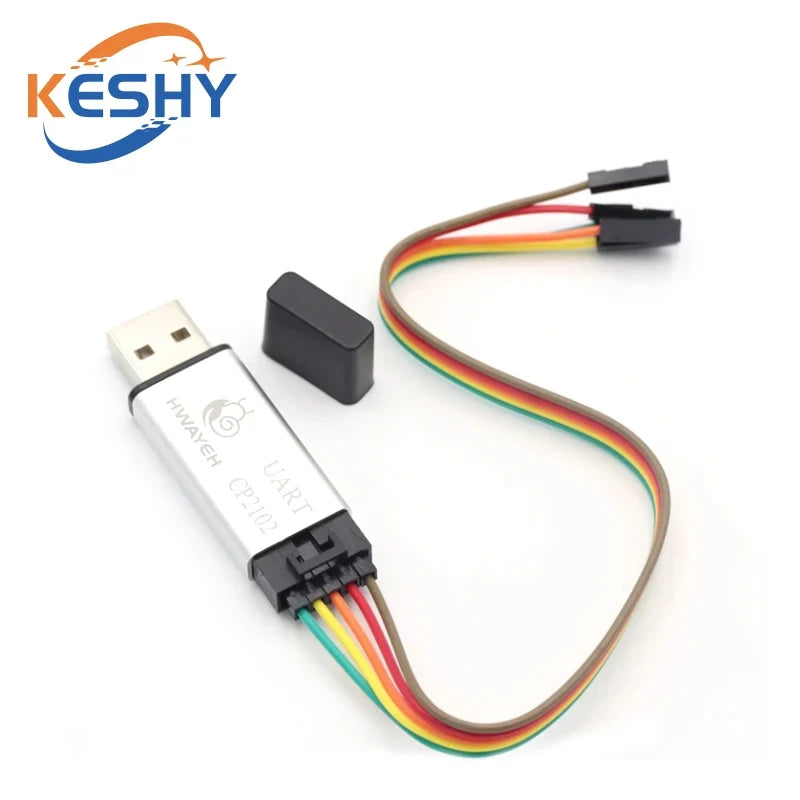 Aluminum shell CP2102 USB 2.0 to TTL UART Module 5Pin Serial Converter STC Replace FT232 Module support 5v/3.3v
