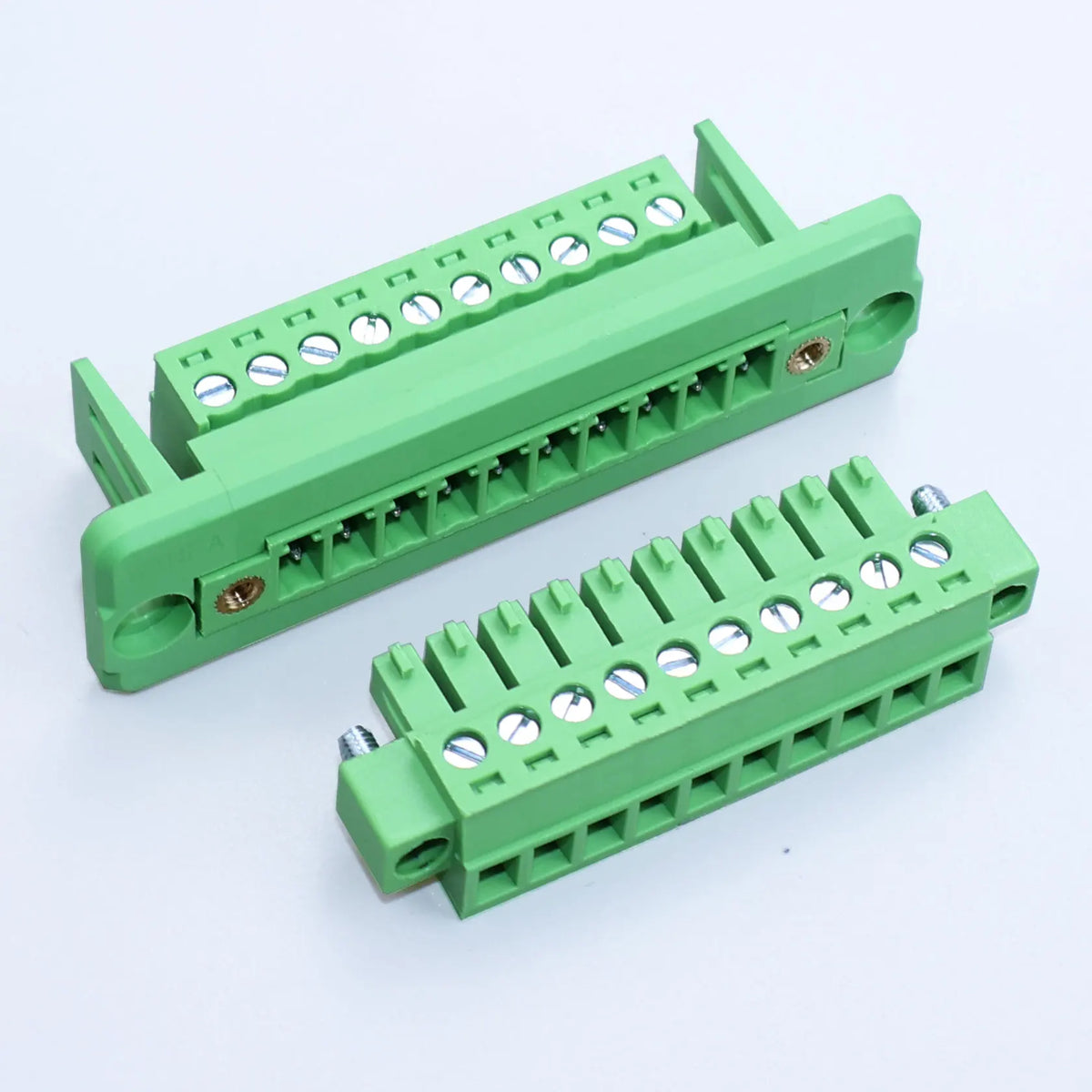 1Set Pitch 3.81mm 2P/3P/4P/5P/6P/7P/8P/9P/10P/12P/16P Pluggable Terminal Block Connector Wall Through Non Welding Plug 15EDGWC
