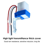 DC 12/24V AC 110/220V 10A Automatic Switch Auto On/Off Photocell Street Light Switch Waterproof Photo Control Sensor Switch