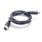 1M Aviation Electrical Cable GX12 to Mini Din Male Adapter 4 Pin Male to Male Cable Cordset for Aviation Equipment