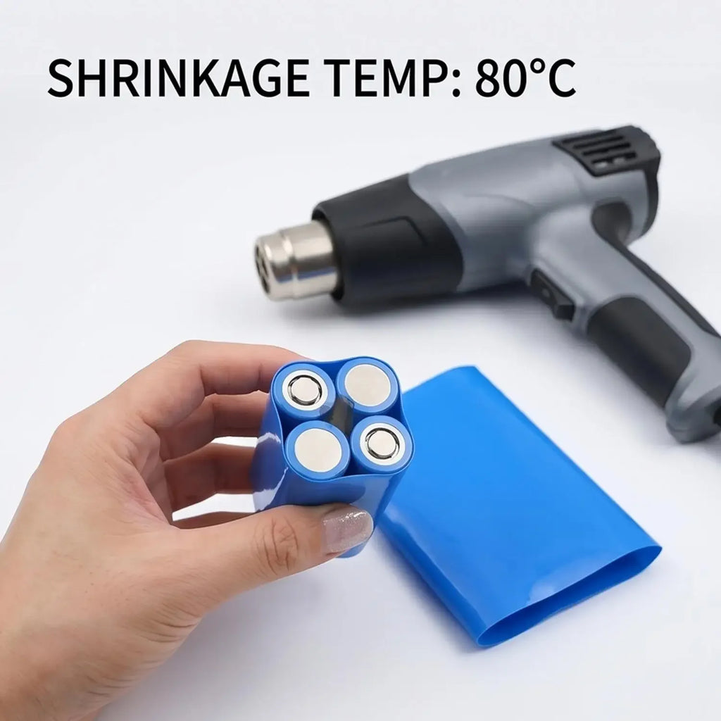 Battery Wraps 10/20cm PVC Heat Shrink Tube Roll Shrinkable Film Sleeve Lithium Battery Pack Case Insulation Li-ion Wrap Cover