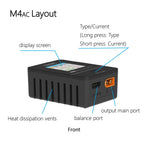 ToolkitRC M4AC 30W LiPO LiFE LiHV Compact AC Charger 1-4S XT30/ XT60 Interface for RC Model FPV Racing Freestyle Drone Batteries