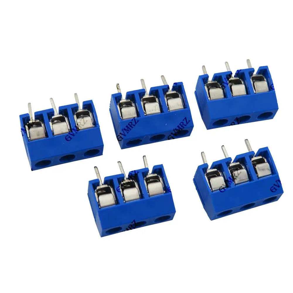 10PCS Blue Black Green 5.0mm 2P 3P PCB Terminal Block Connector Pitch 5.0mm KF301 Straight PCB Terminal Blocks Connector
