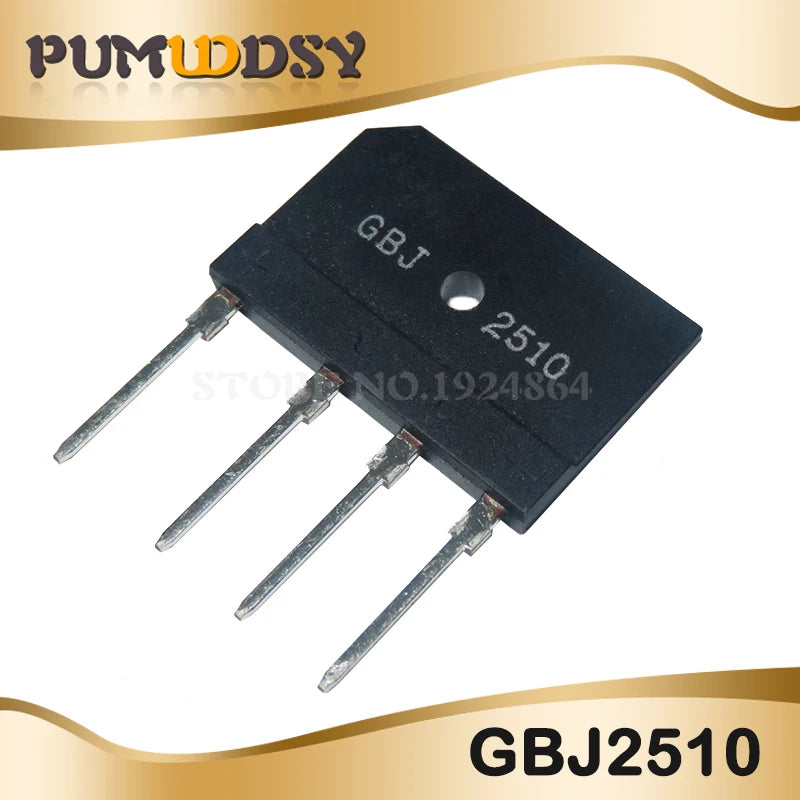 10PCS GBJ2510 GBJ3510 KBU1010 KBU1510 KBP206 KBP210 KBP307 KBP310 KBL410 KBL608 ZIP4 1000V BRIDGE RECTIFIER new and IC