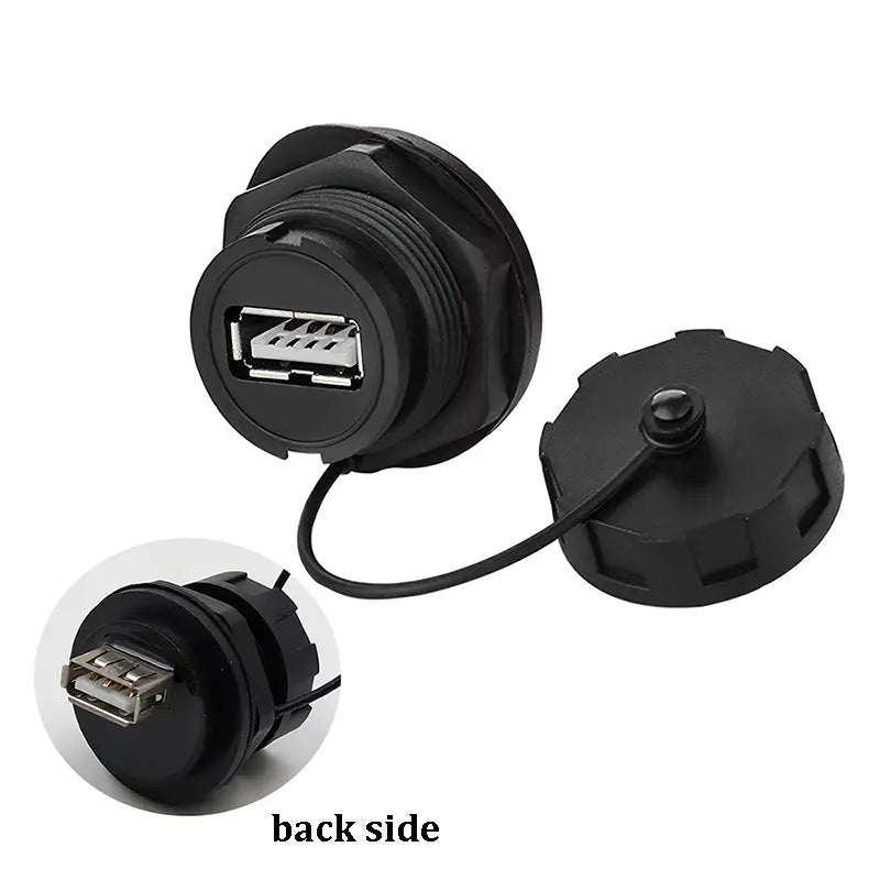 1PC E16 Buckle Waterproof Connector HDMI/USB2.0/USB3.0/RJ45/Type C/MICRO USB Panel Mount DIY Jack with Dust Cover Connector
