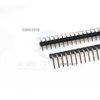 10pcs 2.54 mm Pitch 1x 40 Pin Right Angle Single Row Pin Header Male 90 Degrees Needle Connector 3P/4P/6P/8P/10P/15P/40P 1*40
