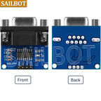 1/5/10PCS MAX3232 RS232 to TTL Serial Port Converter Module Female DB9 Connector MAX232 Flashing Board
